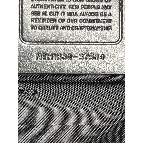 Coach Chelsea Black Smoke Signature Jacquard Leather Two Way Crossbody Bag - Picture 4 of 16